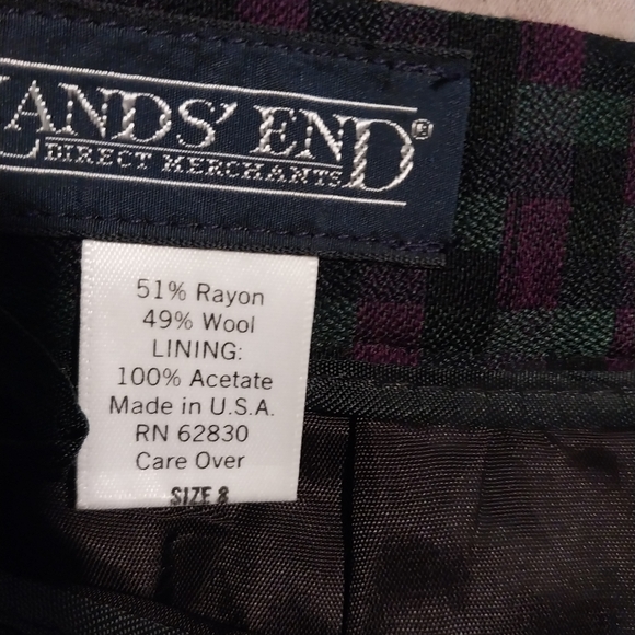 Vintage wool Land's End knee length pencil skirt - Picture 4 of 4